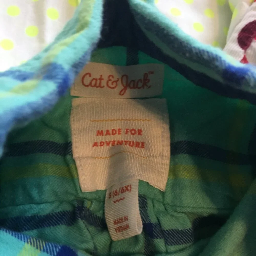 Girl Size 6/6X Clothing Lot 5x Pieces Bulk Winter Preppy Corduroy Flannel Cotton